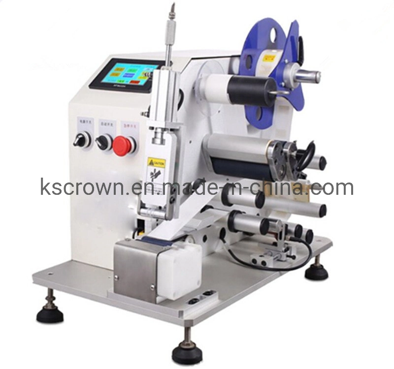 Cable Flag Folded Electronic Wire Labeling Machine / Plastic Tube Label Equipment