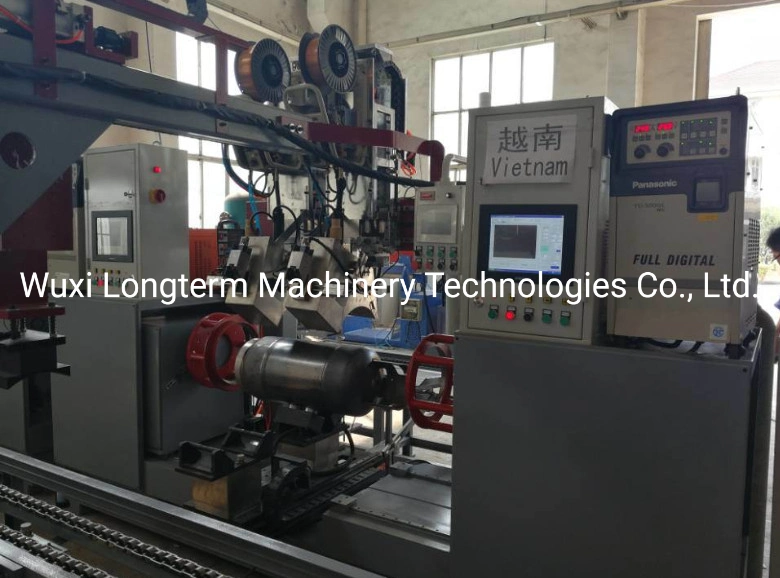 LPG Gas Cylinder Production Line Fully Automatic Circumferential Seam Welding Machine