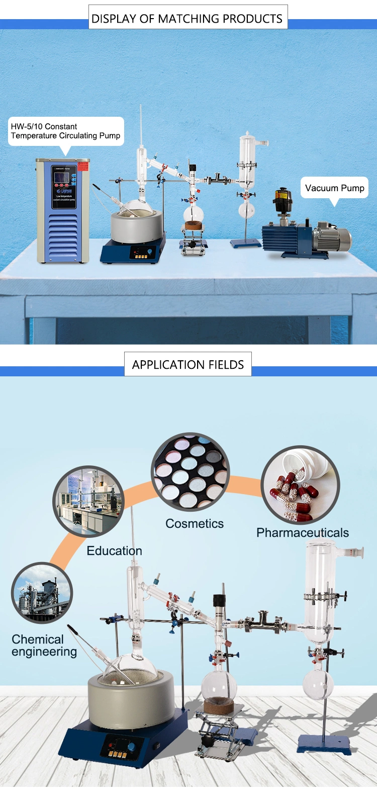 Lab Essential Oil Vacuum Short Path Distillation Distilling Equipment Price